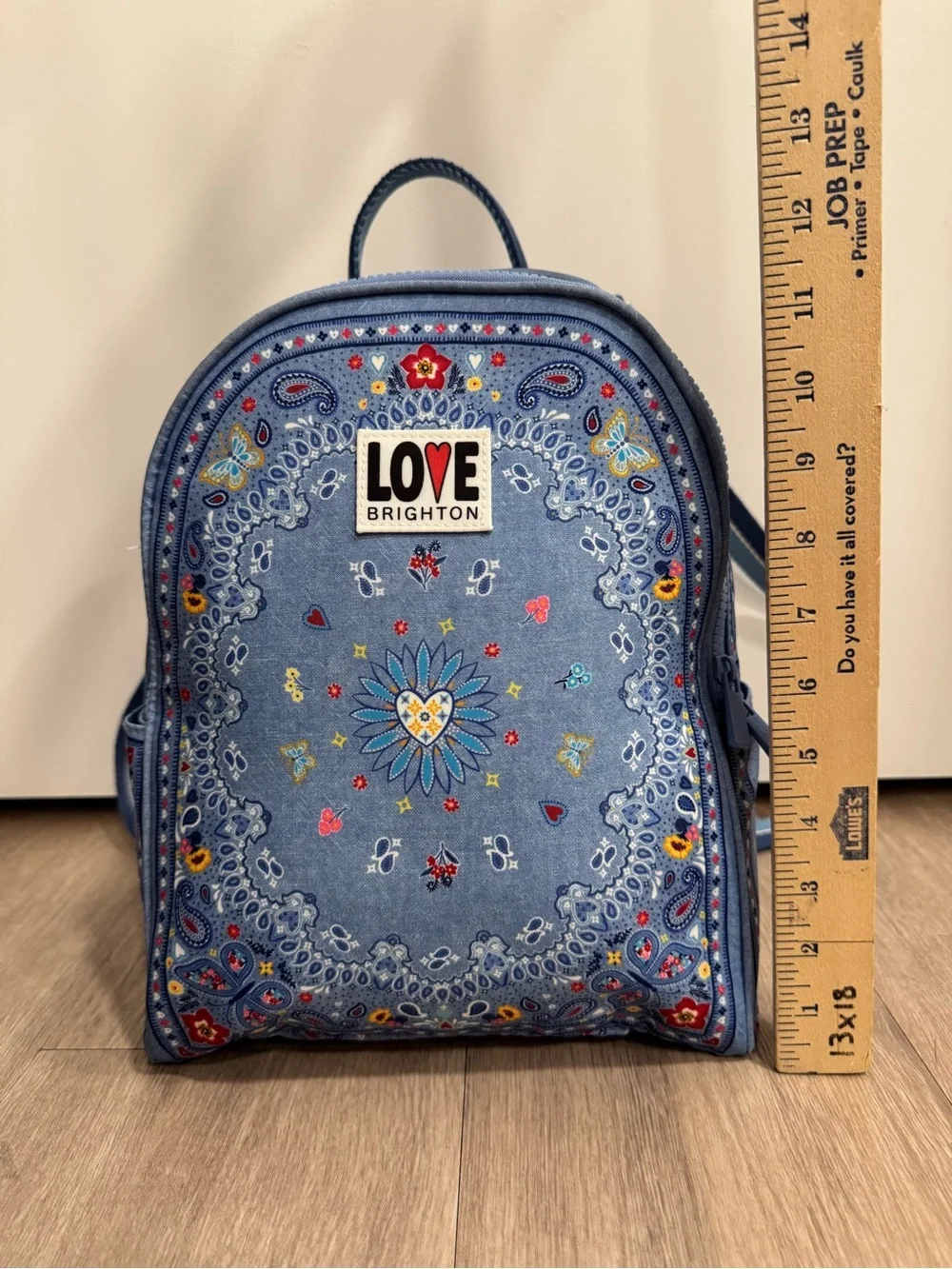 Brighton Bandana blue LOVE backpack